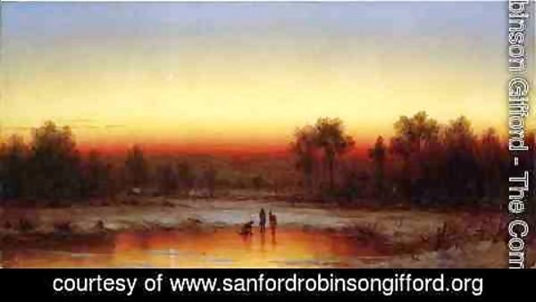 Sanford Robinson Gifford - A Winter Twilight