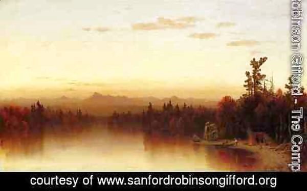 Sanford Robinson Gifford - A Twilight in the Adirondacks