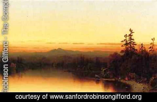 Sanford Robinson Gifford - A Twilight in the Adirondacks I