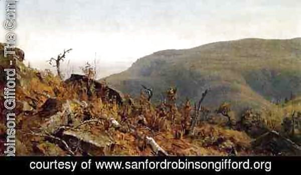Sanford Robinson Gifford - The View from South Mountain in the Catskills, A Sketch