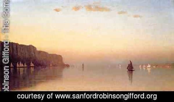 Sanford Robinson Gifford - Sunset over the Palisades on the Hudson