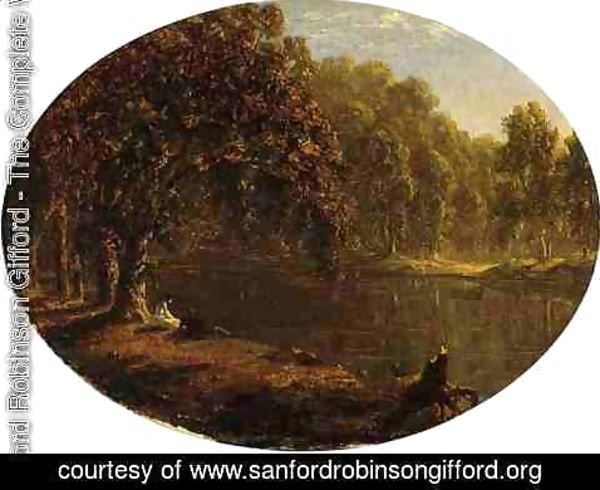 Sanford Robinson Gifford - The River-Bank