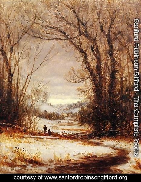 Sanford Robinson Gifford - A Winter Walk