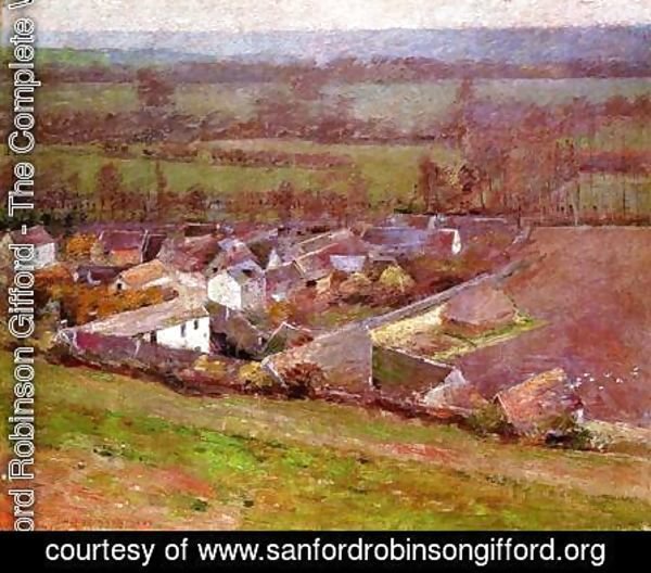 Sanford Robinson Gifford - Bird's Eye View Giverny 1889
