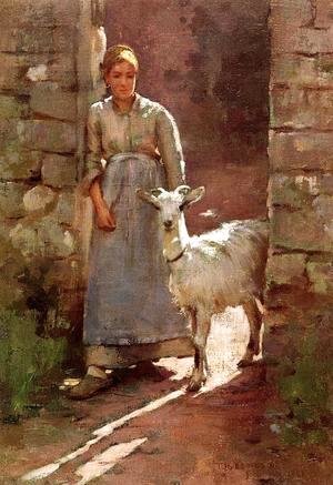 Girl with Goat 1886