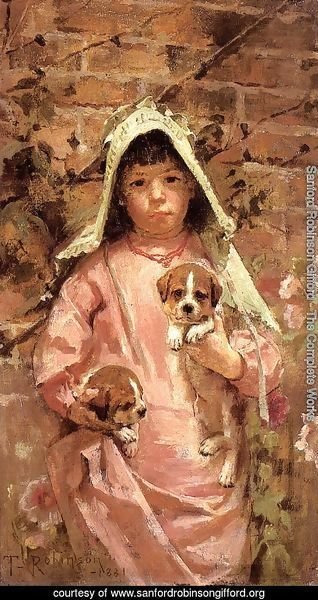 Girl with Puppies 1881