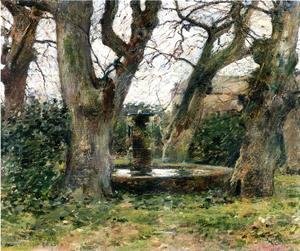 Italian Landscape with a Fountain 1891