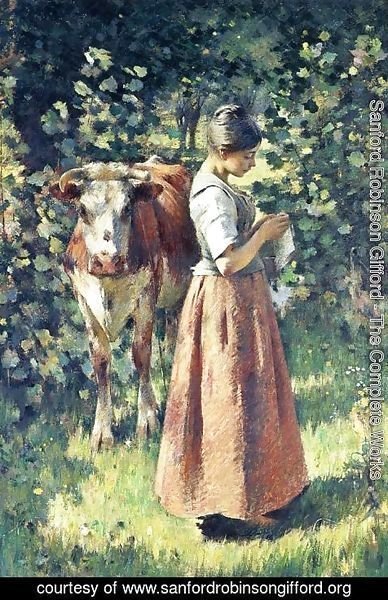 Sanford Robinson Gifford - The Cowherd 1888
