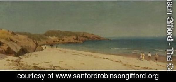 Sanford Robinson Gifford - Along The Beach, Cape Ann, Massachusetts