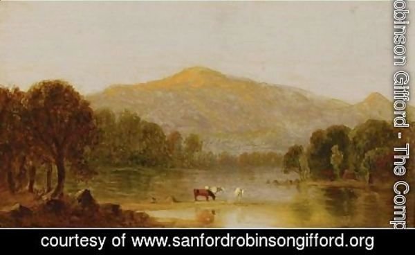 Sanford Robinson Gifford - Mount Washington From The Saco River 2