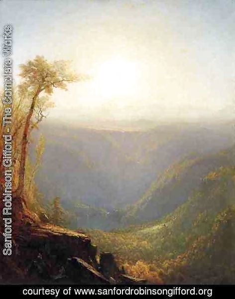 Sanford Robinson Gifford - A Gorge In The Mountains (Kauterskill Clove)