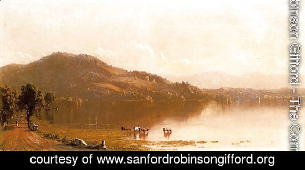 Sanford Robinson Gifford - Mt  Merino On The Hudson Near Olana