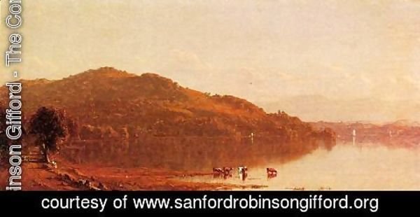 Sanford Robinson Gifford - The Catskills from Hudson, N.Y.