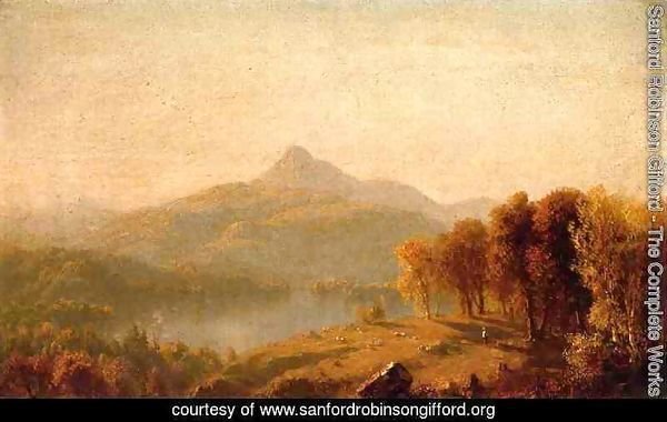 Sanford Robinson Gifford A Sketch of Mount Chocorua Painting ...