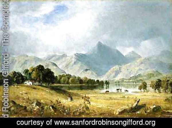 Sanford Robinson Gifford - A Sketch of Derwentwater