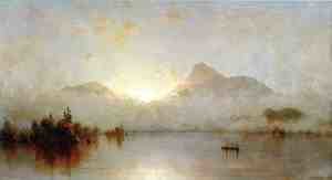 Sanford Robinson Gifford - A Sunrise on Lake George