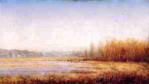 Sanford Robinson Gifford - Marshes of the Hudson