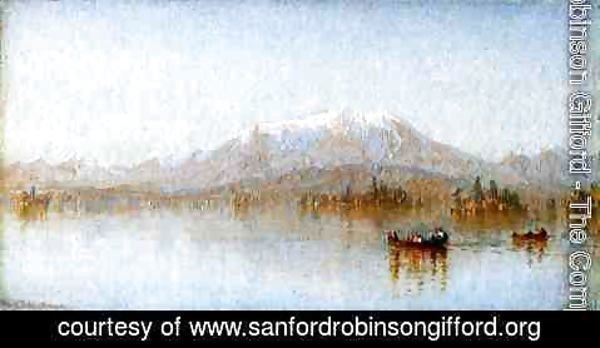 Sanford Robinson Gifford - Mount Katahdin from Lake Millinocket