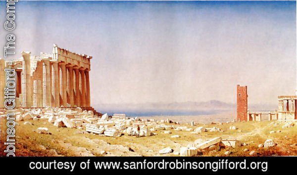 Sanford Robinson Gifford - Ruins of the Parthenon