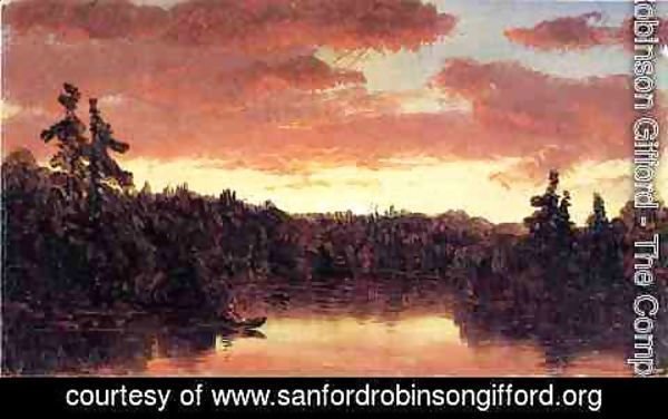 Sanford Robinson Gifford - Sunset on Lake George