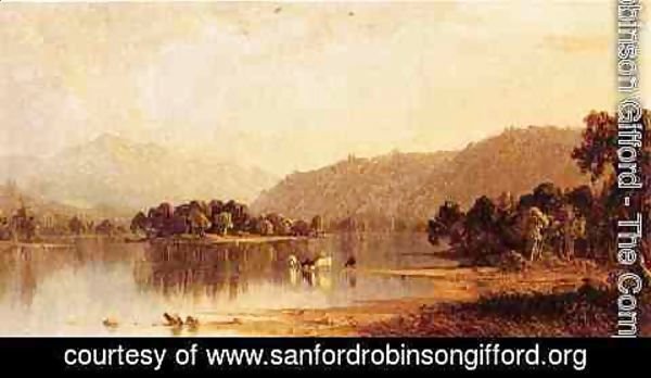 Sanford Robinson Gifford - Mount Washington from The Saco River