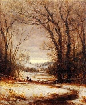 Sanford Robinson Gifford - A Winter Walk