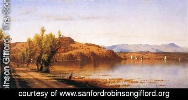 Sanford Robinson Gifford - South Bay on the Hudson 1864