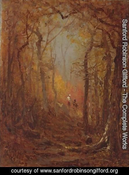 Sanford Robinson Gifford - Sketch For The Woods In Autumn