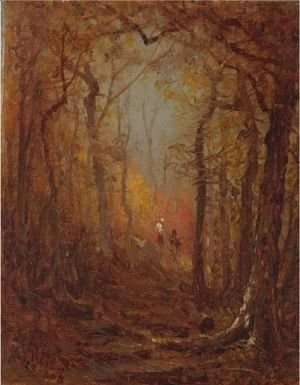Sanford Robinson Gifford - Sketch For The Woods In Autumn